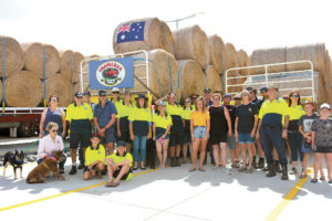 Delivering Hay around to drought stricken Australia